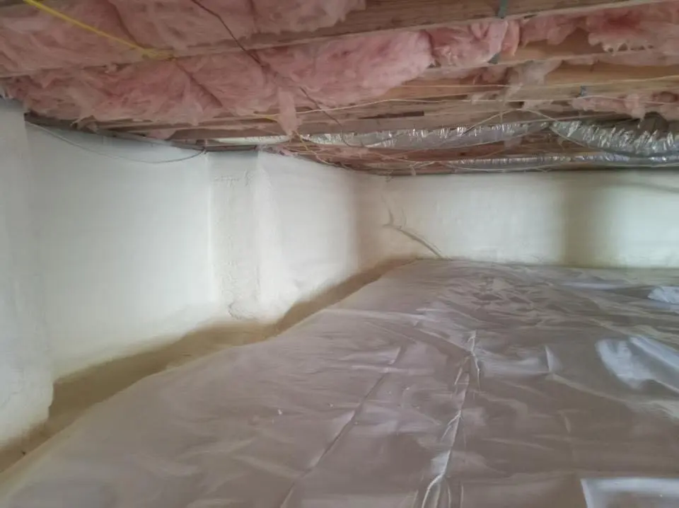 Crawl space encapsulation with closed-cell spray foam for Roof Waterproofing in Fox Chapel